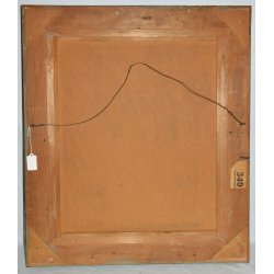 ANTICO QUADRO DIPINTO Jean Affeltranger Töss NATURA MORTA fiori ROSE olio tavola