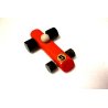 LOTTO 6 pz MACCHININE in LEGNO CON NUMERO GIOCO WOODEN CAR VINTAGE TOY 1970 