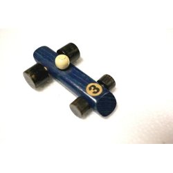 LOTTO 6 pz MACCHININE in LEGNO CON NUMERO GIOCO WOODEN CAR VINTAGE TOY 1970 