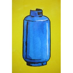 QUADRO CARTONE MARTELLATO ACQUERELLO M. Morandi MODERN POP ART BOMBOLE GAS '80s