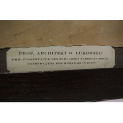 QUADRO DISEGNO ARCHITETTONICO GRAFITE Prof. Architekt G. Lukomskij KIEW 900