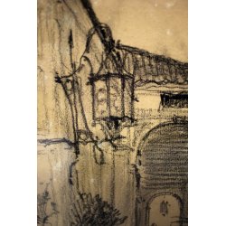 QUADRO DISEGNO ARCHITETTONICO GRAFITE Prof. Architekt G. Lukomskij KIEW 900