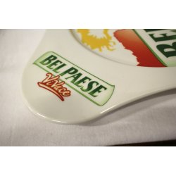 PIATTO VASSOIO PUBBLICITARIO Bel Paese GALBANI CERAMICA DISH PLATE LOGO VINTAGE