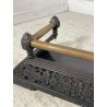 ANTICA CAMINIERA VITTORIANA GHISA ALARE FUOCO CAMINO EPOCA 800 FIREPLACE IRON