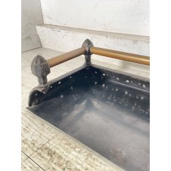 ANTICA CAMINIERA VITTORIANA GHISA ALARE FUOCO CAMINO EPOCA 800 FIREPLACE IRON