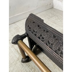 ANTICA CAMINIERA VITTORIANA GHISA ALARE FUOCO CAMINO EPOCA 800 FIREPLACE IRON