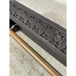 ANTICA CAMINIERA VITTORIANA GHISA ALARE FUOCO CAMINO EPOCA 800 FIREPLACE IRON