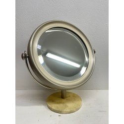 SPECCHIO NARCISO SERGIO MAZZA PER ARTEMIDE VINTAGE 1960 PIEGHEVOLE ACCIAIO MARMO