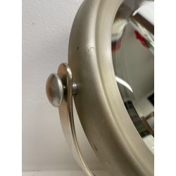 SPECCHIO NARCISO SERGIO MAZZA PER ARTEMIDE VINTAGE 1960 PIEGHEVOLE ACCIAIO MARMO