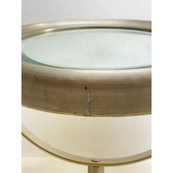 SPECCHIO NARCISO SERGIO MAZZA PER ARTEMIDE VINTAGE 1960 PIEGHEVOLE ACCIAIO MARMO