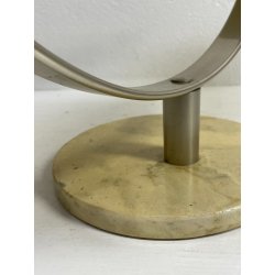 SPECCHIO NARCISO SERGIO MAZZA PER ARTEMIDE VINTAGE 1960 PIEGHEVOLE ACCIAIO MARMO
