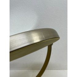 SPECCHIO NARCISO SERGIO MAZZA PER ARTEMIDE VINTAGE 1960 PIEGHEVOLE ACCIAIO MARMO