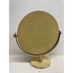 SPECCHIO NARCISO SERGIO MAZZA PER ARTEMIDE VINTAGE 1960 PIEGHEVOLE ACCIAIO MARMO