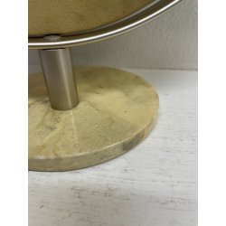 SPECCHIO NARCISO SERGIO MAZZA PER ARTEMIDE VINTAGE 1960 PIEGHEVOLE ACCIAIO MARMO