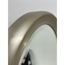 SPECCHIO NARCISO SERGIO MAZZA PER ARTEMIDE VINTAGE 1960 PIEGHEVOLE ACCIAIO MARMO