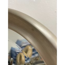 SPECCHIO NARCISO SERGIO MAZZA PER ARTEMIDE VINTAGE 1960 PIEGHEVOLE ACCIAIO MARMO