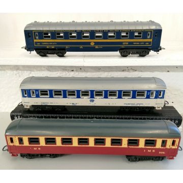 LOTTO 3pz LIMA Carrozza Letti DB LMS 505 x Locomotiva SCALA H0 TRENINO vagone