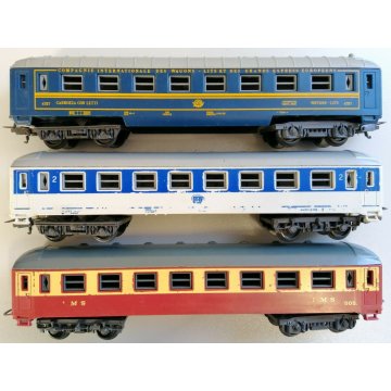 LOTTO 3pz LIMA Carrozza Letti DB LMS 505 x Locomotiva SCALA H0 TRENINO vagone