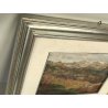 ANTICO DIPINTO Vittorio Rosa MOTTARONE VEDUTA PAESAGGIO MONTAGNE Natale 1989