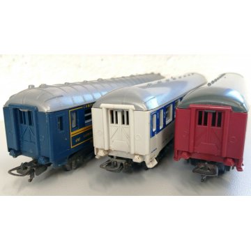 LOTTO 3pz LIMA Carrozza Letti DB LMS 505 x Locomotiva SCALA H0 TRENINO vagone