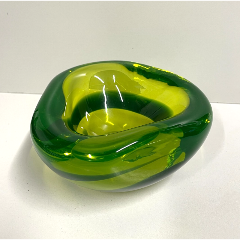 VETRO SOMMERSO FLAVIO POLI ANTONIO DA ROS ATTR POSACENERE SVUOTATASCHE VERDE