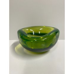 VETRO SOMMERSO FLAVIO POLI ANTONIO DA ROS ATTR POSACENERE SVUOTATASCHE VERDE