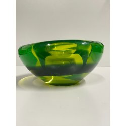 VETRO SOMMERSO FLAVIO POLI ANTONIO DA ROS ATTR POSACENERE SVUOTATASCHE VERDE