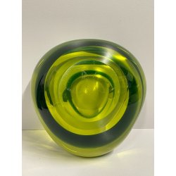 VETRO SOMMERSO FLAVIO POLI ANTONIO DA ROS ATTR POSACENERE SVUOTATASCHE VERDE