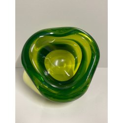 VETRO SOMMERSO FLAVIO POLI ANTONIO DA ROS ATTR POSACENERE SVUOTATASCHE VERDE