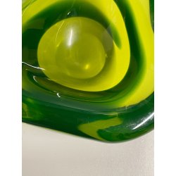 VETRO SOMMERSO FLAVIO POLI ANTONIO DA ROS ATTR POSACENERE SVUOTATASCHE VERDE