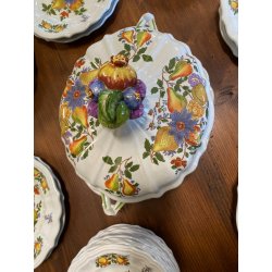 SERVIZIO PIATTI VINTAGE 6 Pers "Pescara" CERAMICA Sci Laveno Verbanum Stone 44pz