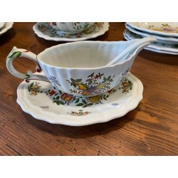 SERVIZIO PIATTI VINTAGE 6 Pers "Pescara" CERAMICA Sci Laveno Verbanum Stone 44pz