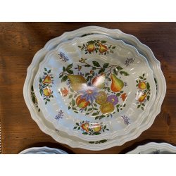 SERVIZIO PIATTI VINTAGE 6 Pers "Pescara" CERAMICA Sci Laveno Verbanum Stone 44pz