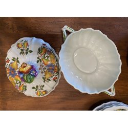 SERVIZIO PIATTI VINTAGE 6 Pers "Pescara" CERAMICA Sci Laveno Verbanum Stone 44pz