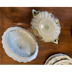 SERVIZIO PIATTI VINTAGE 6 Pers "Pescara" CERAMICA Sci Laveno Verbanum Stone 44pz