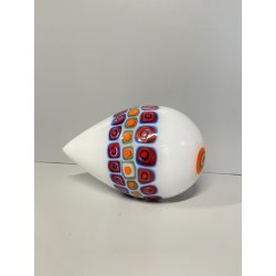 SCULTURA MURRINA VETRO MURANO ALESSANDRO PIANON 1970 FORMA PULCINO PESCE GOCCIA