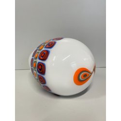 SCULTURA MURRINA VETRO MURANO ALESSANDRO PIANON 1970 FORMA PULCINO PESCE GOCCIA