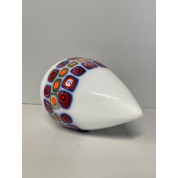 SCULTURA MURRINA VETRO MURANO ALESSANDRO PIANON 1970 FORMA PULCINO PESCE GOCCIA