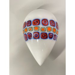 SCULTURA MURRINA VETRO MURANO ALESSANDRO PIANON 1970 FORMA PULCINO PESCE GOCCIA