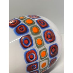 SCULTURA MURRINA VETRO MURANO ALESSANDRO PIANON 1970 FORMA PULCINO PESCE GOCCIA