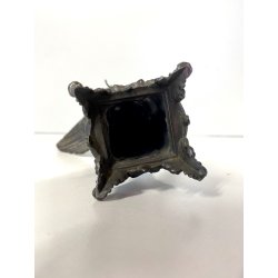 ANTICO ESPOSITORE OROLOGIO TASCA SCULTURA ANTIMONIO AQUILA MCM ANNO SANTO 14cm/h