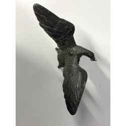 ANTICO ESPOSITORE OROLOGIO TASCA SCULTURA ANTIMONIO AQUILA MCM ANNO SANTO 14cm/h