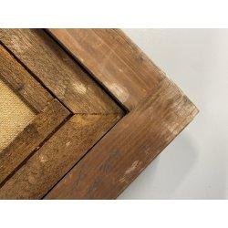 ANTICO DIPINTO OLIO TELA Valdemi SCORCIO FIGURE MERCATO CITTADINO