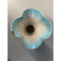 VASO BIANSATO CERAMICA VINTAGE MGA Mazzotta Giuseppe ALBISOLA BOCCA ONDULATA '50