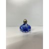 FIGURA ANATRA PAPERA DUCK VETRO MURANO BLU TESTA METALLO ARGENTATO 5,5 cm/h '70