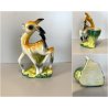 VASO VINTAGE FIGURA CERAMICA BAMBI DIPINTA AEROGRAFO PORTAMATITE DECORAZIONE '50