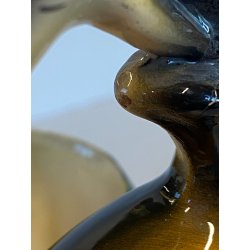 VASO VINTAGE FIGURA CERAMICA BAMBI DIPINTA AEROGRAFO PORTAMATITE DECORAZIONE '50