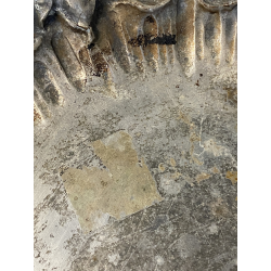 ANTICO VASSOIO METALLO ARGENTATO CENTROTAVOLA DECORO BAROCCO BACCO PUTTI FOGLIE