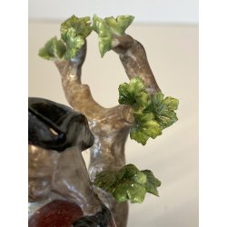 STATUINA FIGURA PORCELLANA CAPODIMONTE SCENA ROMANTICA DAMA GENTILUOMO FLAUTO