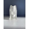 FIGURA ANIMALE CRISTALLO SATINATO ART DECO CRYSTAL FROSTED FIGURE PROKRISTALL